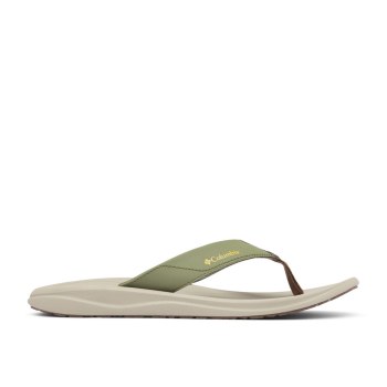 Columbia Flip Flop, Chanclas Verdes Dorados Amarillos Para Hombre | 965847-YHF